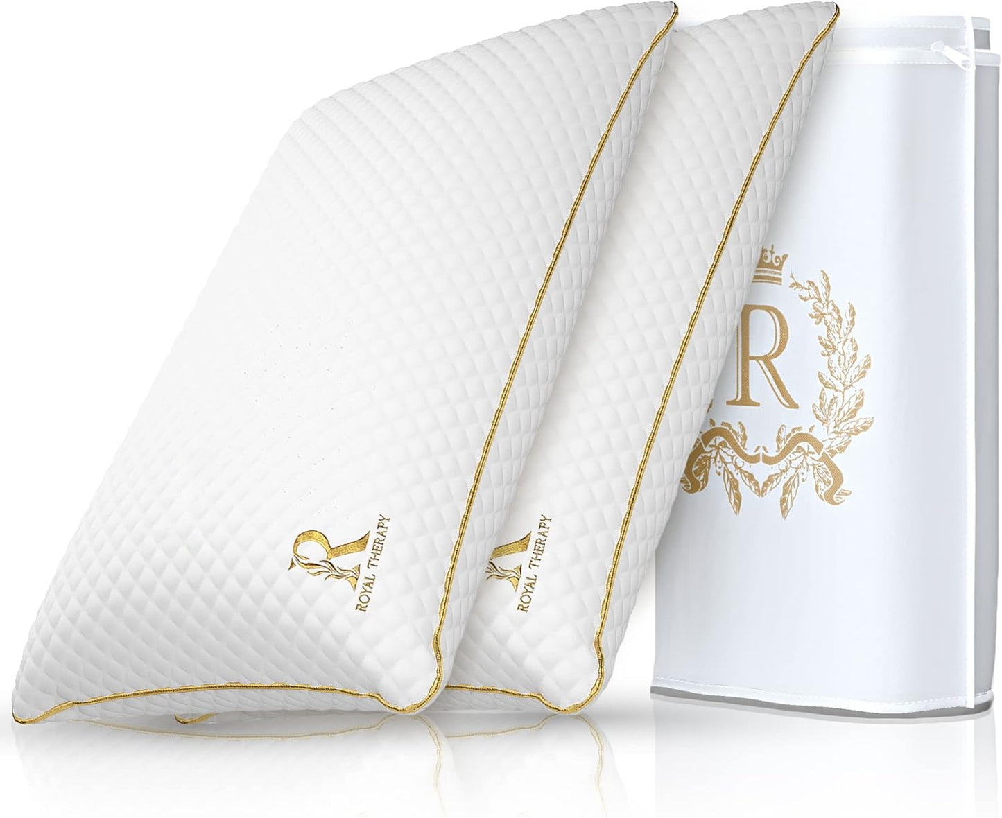 Royal Therapy Queen Size Pillows Set of 2 for Side Sleepers