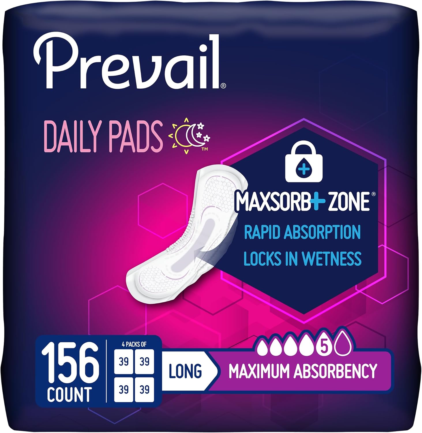 Prevail Incontinence Bladder Control Pads for Women