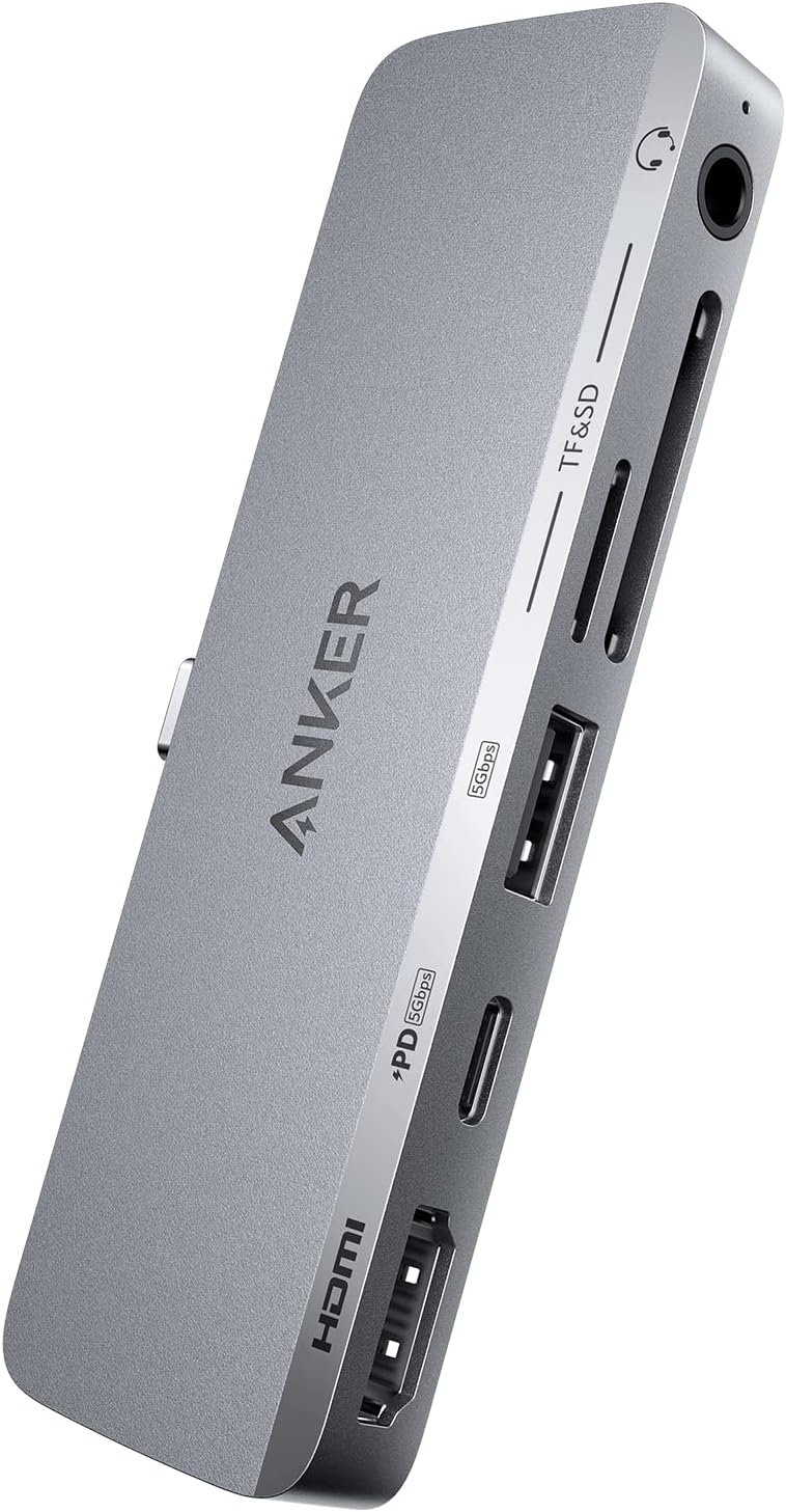 Anker USB C Hub for iPad Pro 5th Gen - 6-in-1 Connectivity