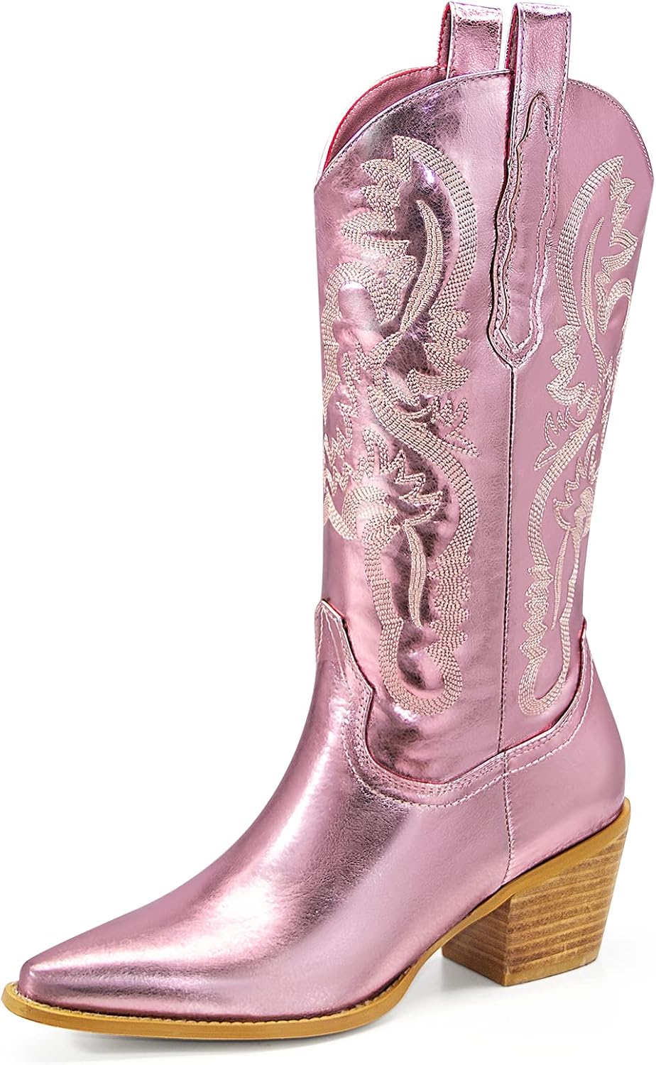 Ouepiano Cowboy Boots for Women - Stylish Wide Calf Western Boots