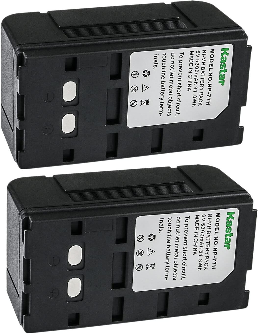 Kastar NP-77H 6.0V 5300mAh Battery Replacement for Sony Cameras