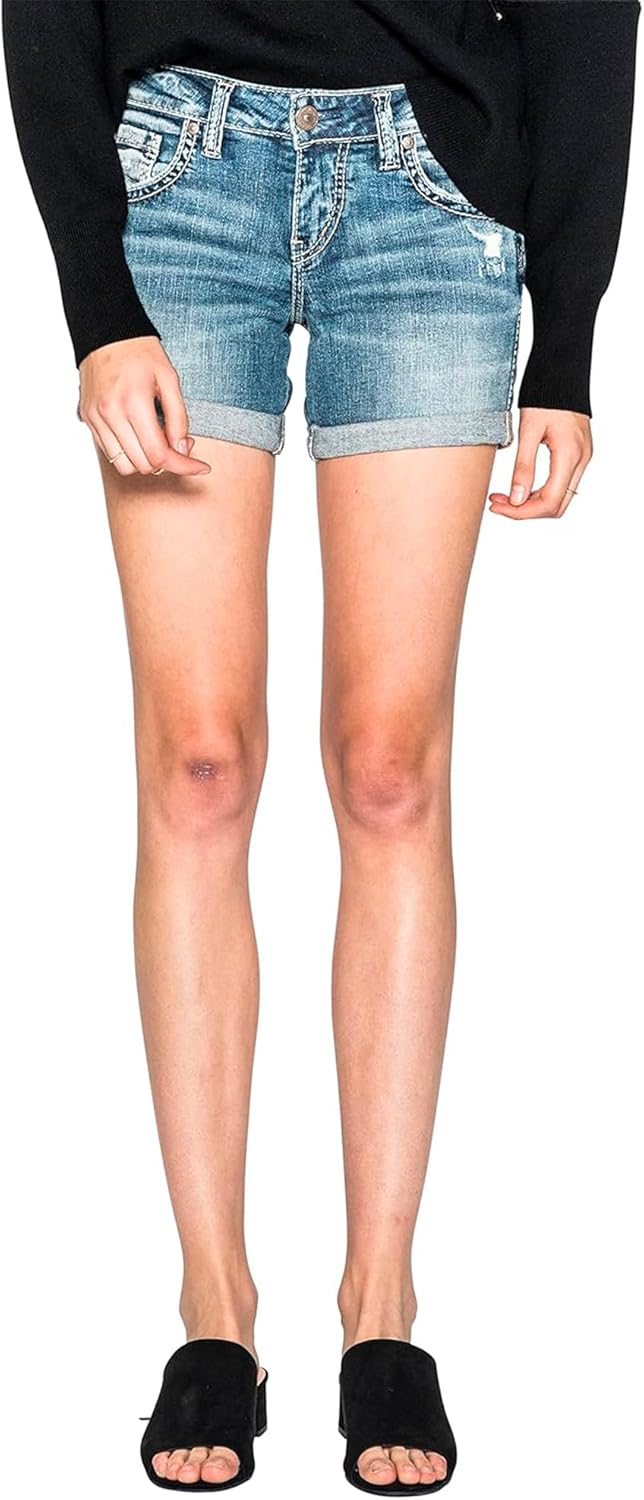 Boyfriend Mid Rise Shorts for Women - Stylish and Versatile