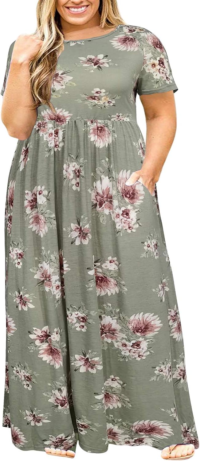 Plus Size Maxi Dresses for Curvy Women by Nemidor - Summer Style
