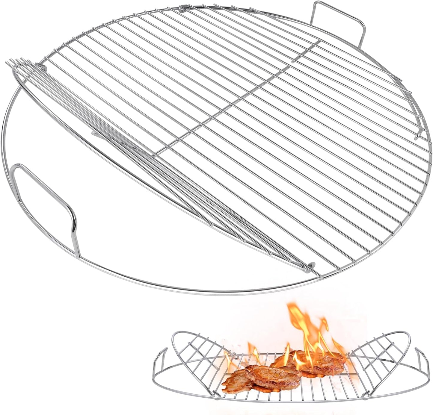 Replacement Cooking Grate for 22 Charcoal Grill - Hinged Design
