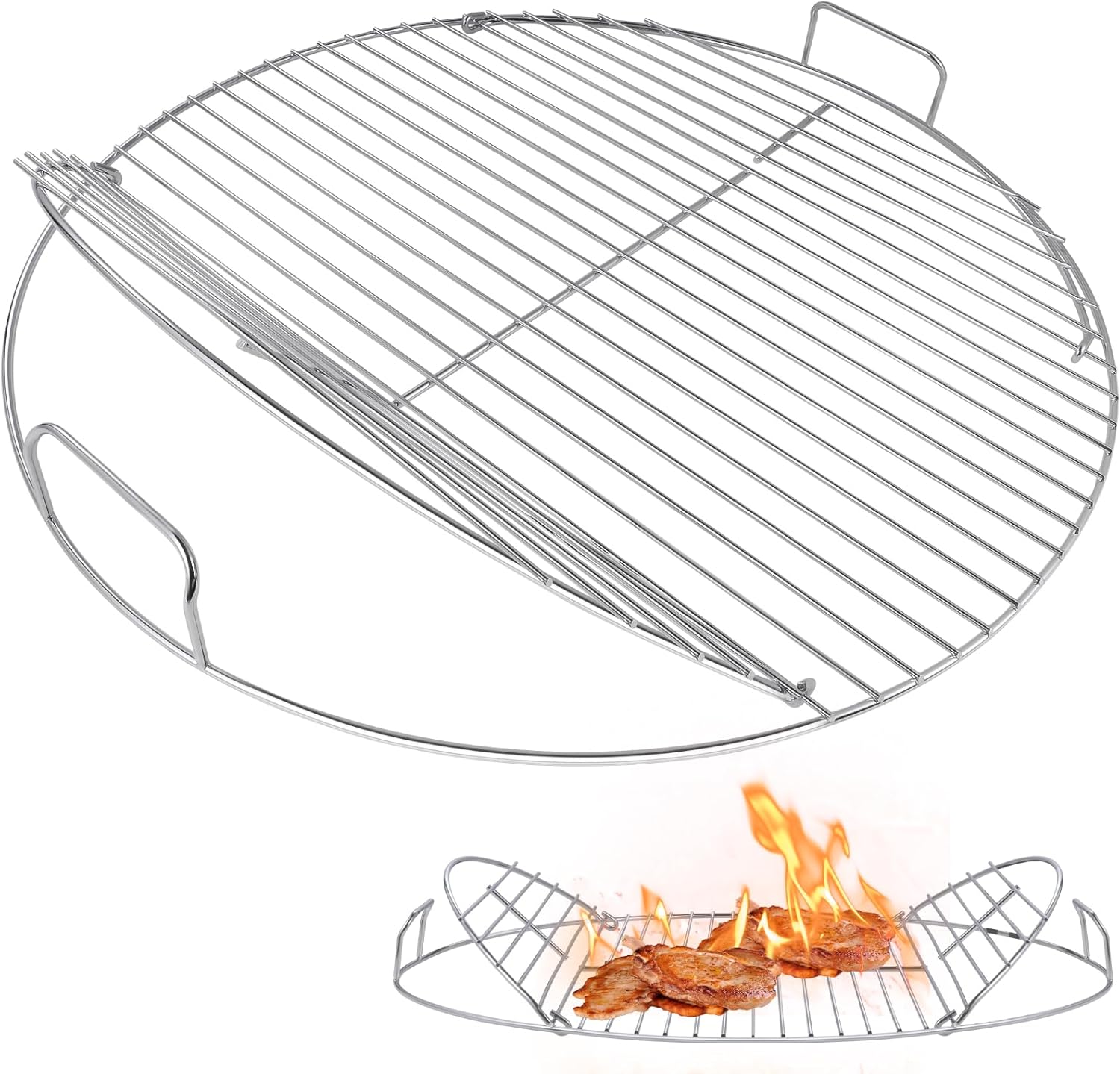 Replacement Cooking Grate for 22 Charcoal Grill - Hinged Design