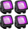 Rechargeable Black Light 4 Pack - Portable 395nm UV Flood Lights
