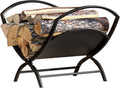 Fireplace Log Holder Folding Firewood Rack Indoor - Compact Steel Rack