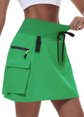 Women's Hiking Cargo Skort Skirt High Waisted - Quick Dry Comfort this