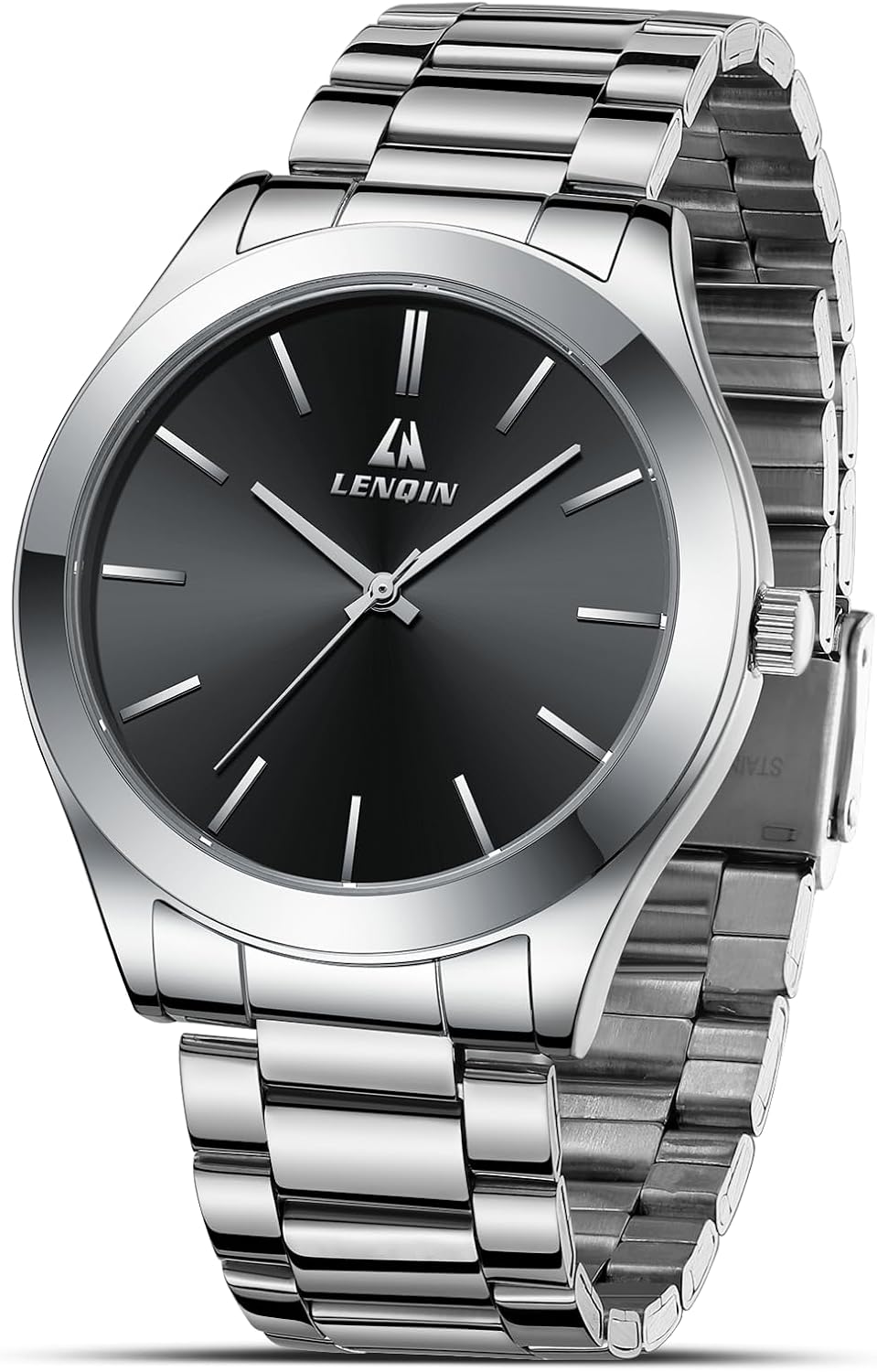 LN LENQIN Waterproof Stainless Steel Men's Watch