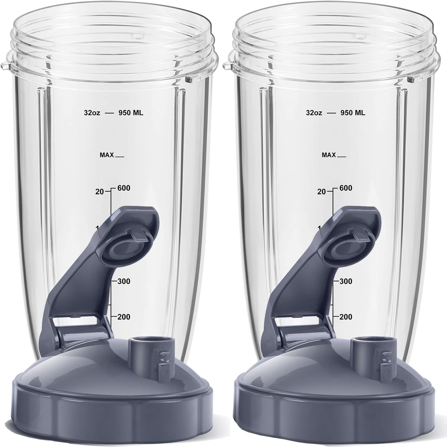 Blend on-the-go with 2-Pack To-Go Cups for NutriBullet