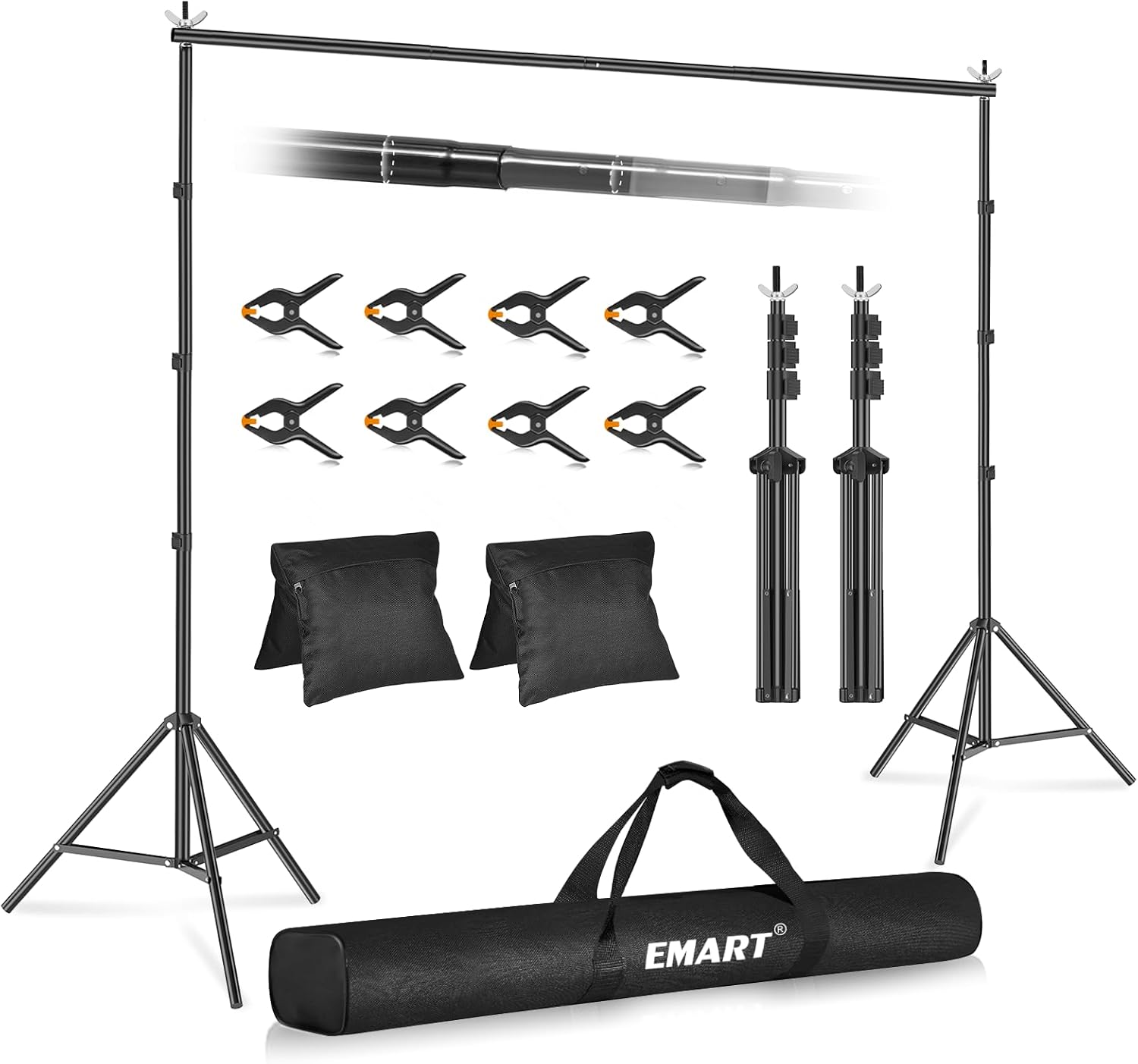 EMART Backdrop Stand 10x10ft for Photography and Events