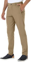 PULI Golf Pants Men Stretch Slim Fit Tapered Waterproof Men's
