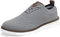 Men's Knit Oxfords Comfortable Dress Sneakers - Lightweight Mesh