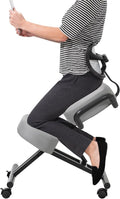 Ergonomic Kneeling Chair with Back Support - Better Posture Stool