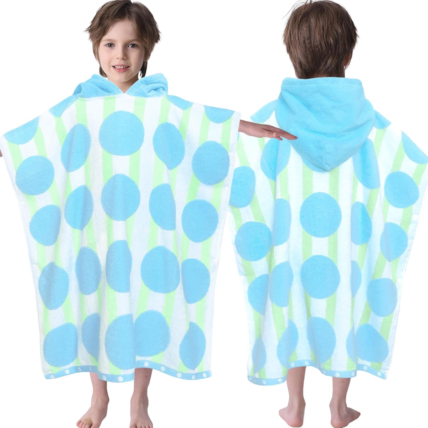 VOOVA & MOVAS Kids Poncho Towels for Pool and Beach Fun