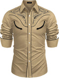 COOFANDY Men's Western Cowboy Shirt for Trendy Casual Outfits