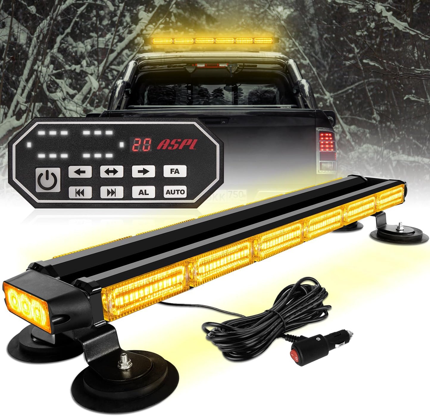ASPL 26in 126 LED Emergency Rooftop Strobe Light Bar Review