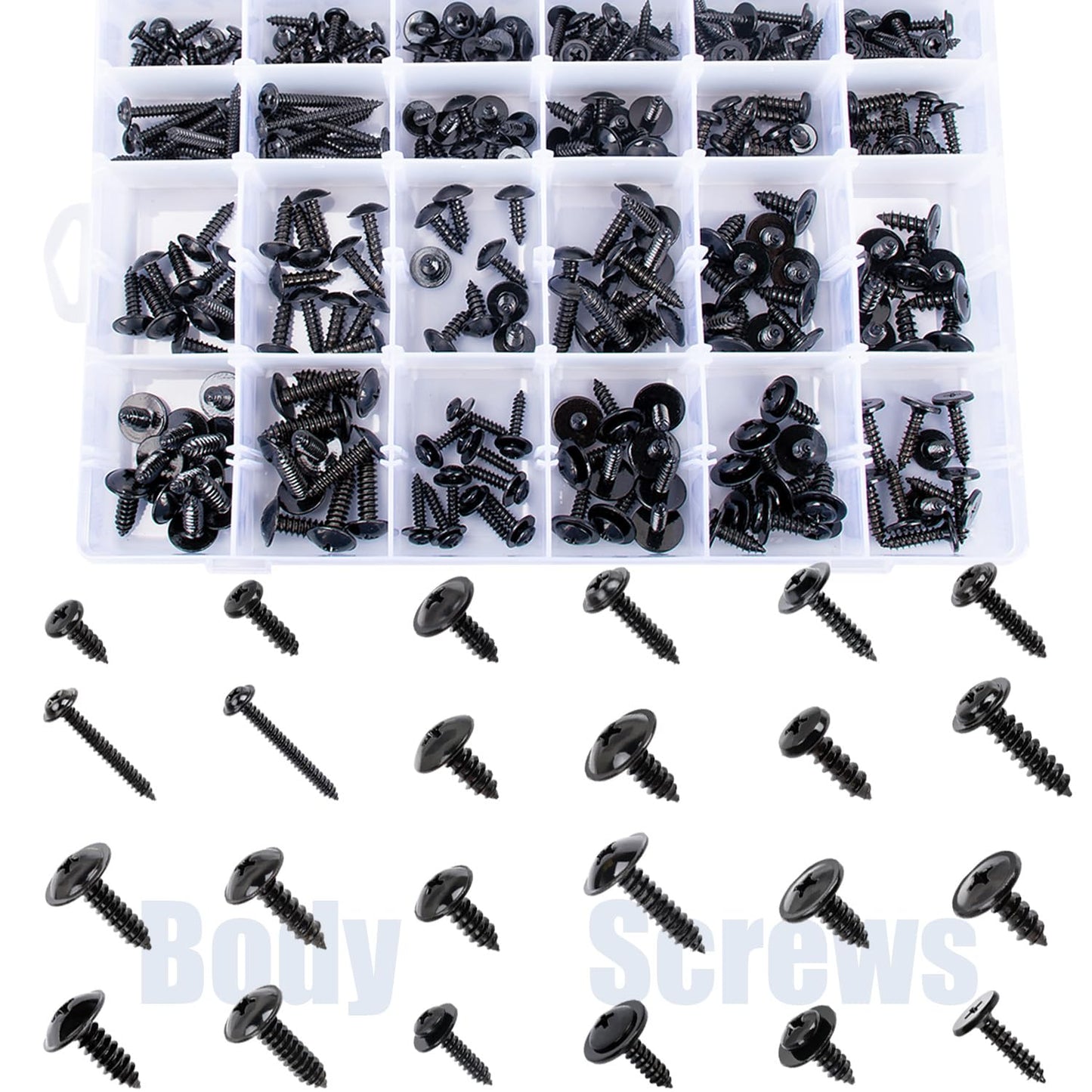 270pcs Automotive Body Screw Assortment Kit for Multiple Uses