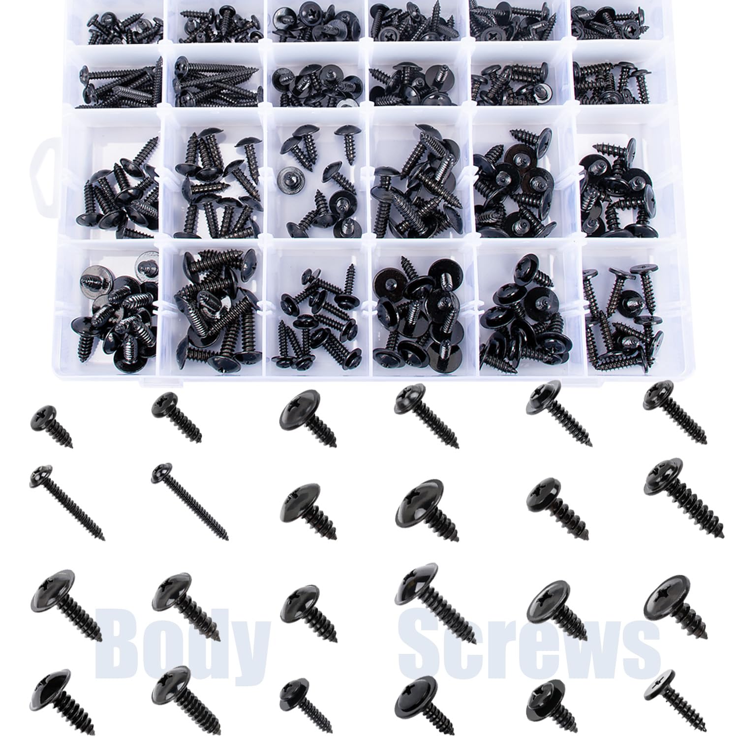 270pcs Automotive Body Screw Assortment Kit for Multiple Uses