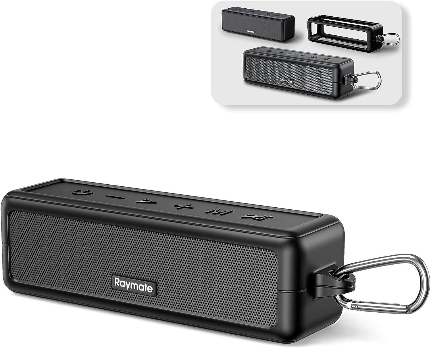 Raymate Bluetooth Speakers: HiFi Stereo Sound, 30W Waterproof