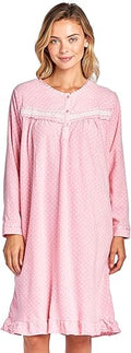 Casual Nights Women's Cozy Long Sleeve Fleece Nightgown - Warm