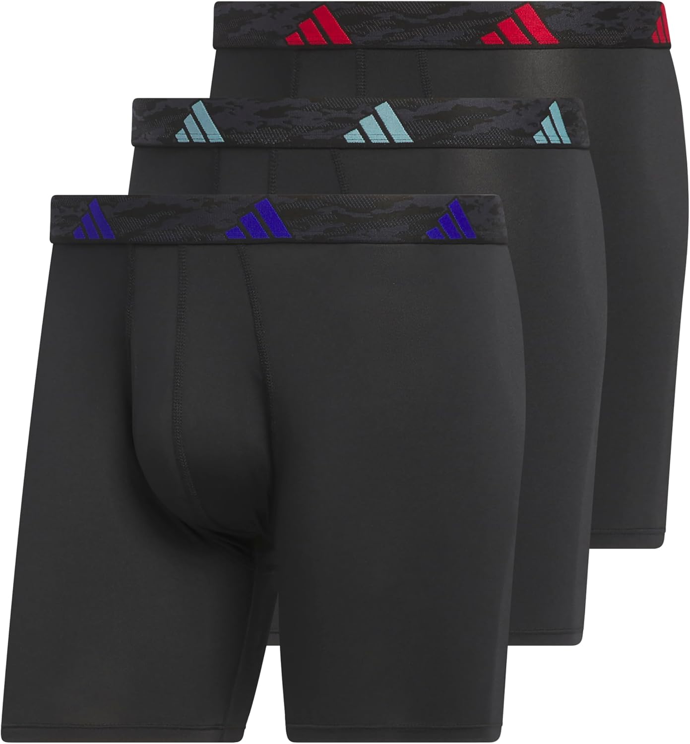 adidas Men's Microfiber Boxer Briefs 3-Pack for All-Day Comfort