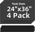 Plastic Sheets 24 in x 36 in 4 Pack - Sturdy 4mm Coroplast Poster