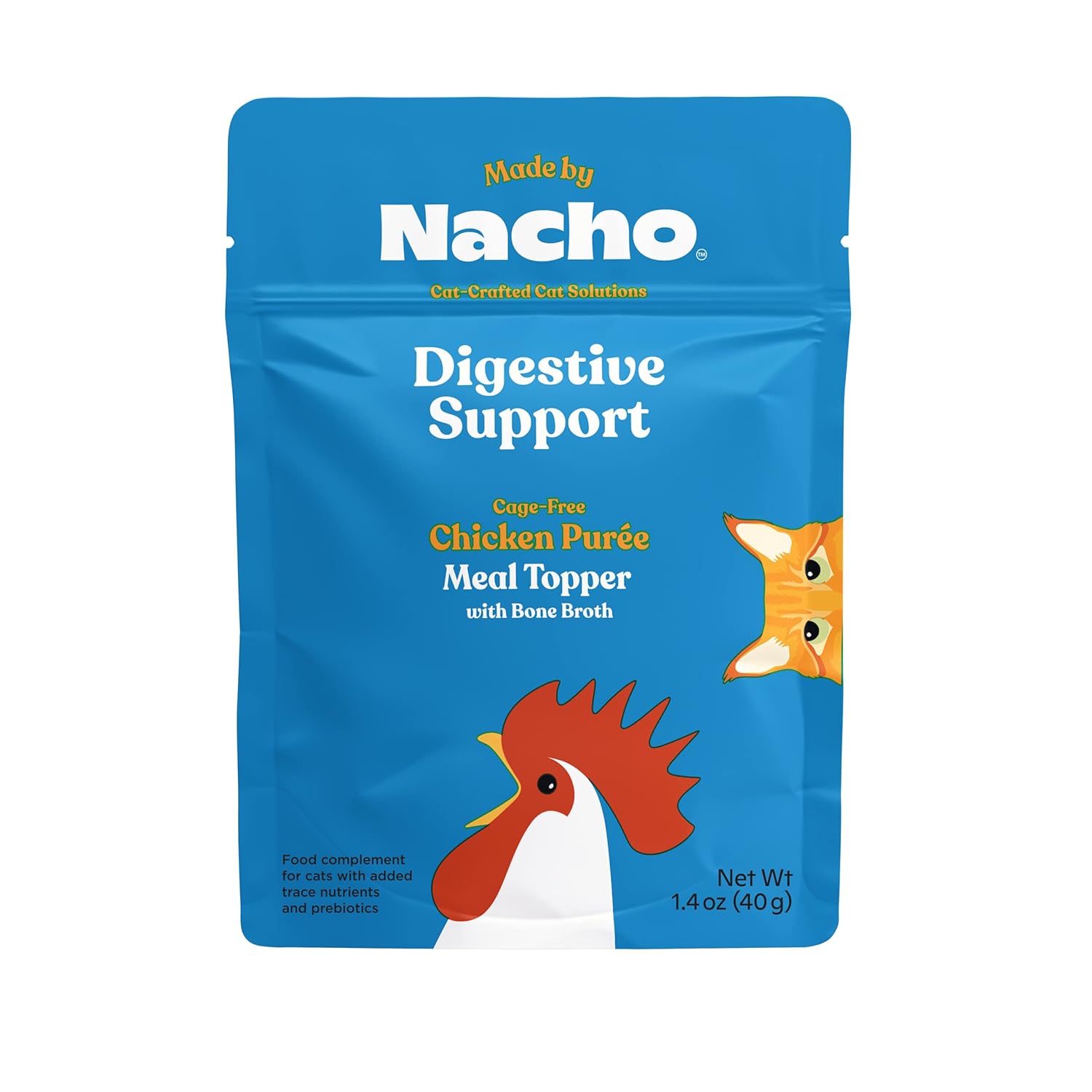 Digestive Support Cage-Free Chicken Puree Meal Topper for Cats