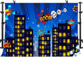 Superhero Cityscape Photography Backdrop for Parties and Events