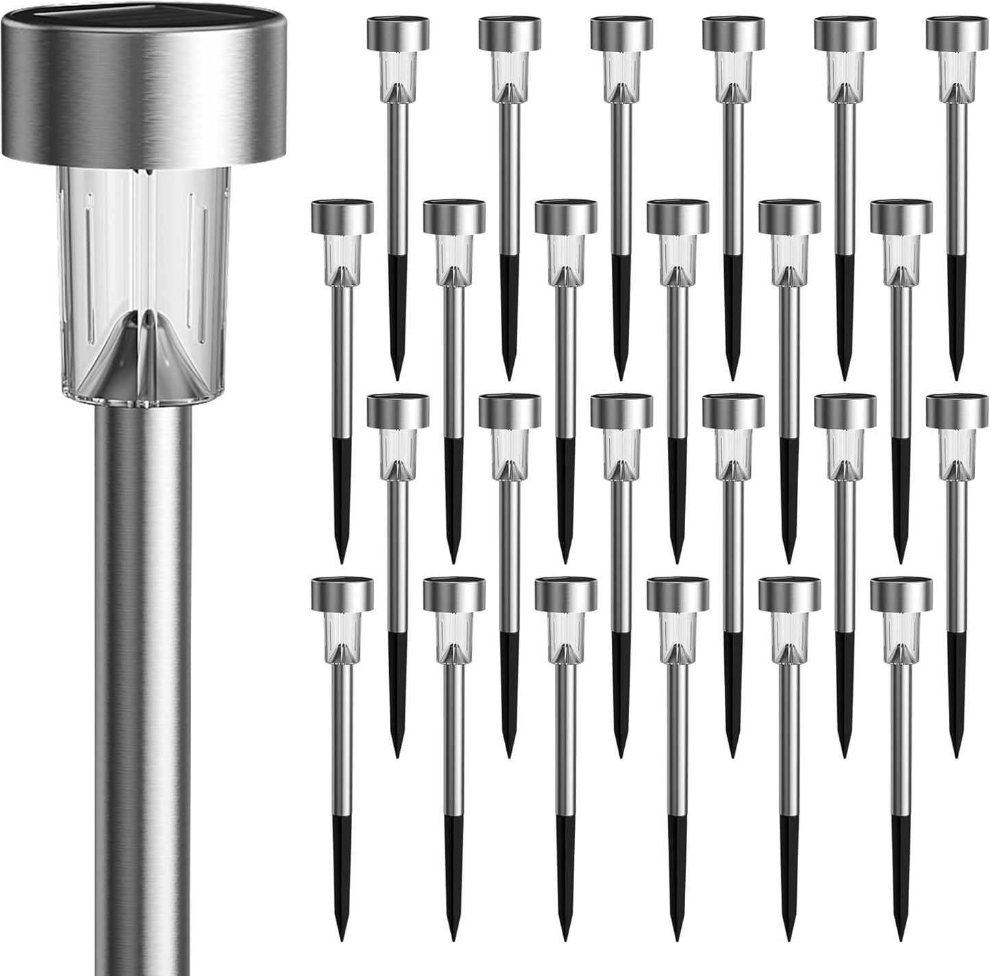 GIGALUMI Solar Path Lights Outdoor - Elegant Waterproof Design