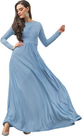 KOH KOH Womens Long Sleeve Flowy Empire Waist Fall