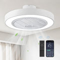 LEDIARY 22in Enclosed Ceiling Fan with Light and Remote - Quiet
