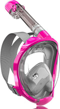 QingSong Full Face Snorkel Mask for Adults - Safety 3-Channel