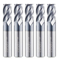 1/2 in Micrograin Carbide Square End Mill Set - Durable 4-Flute Bits