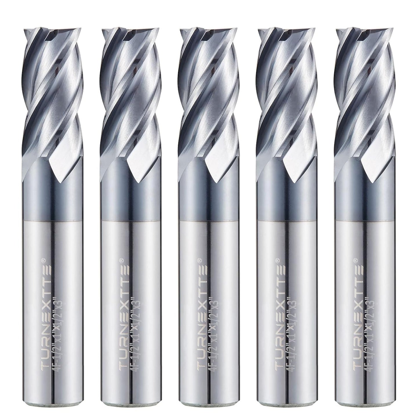 5 PCS Micrograin Carbide Square End Mill Set for Professionals