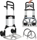 Vergo Folding Hand Truck Dolly with 400 lbs Capacity and 50 in Handle