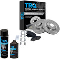 TRQ Front Brake Pad & Rotor Kit for Nissan Rogue and Sentra - Complete