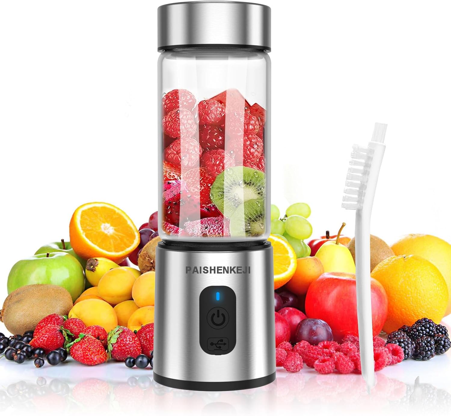 USB Rechargeable Portable Blender: Smoothies On-The-Go!