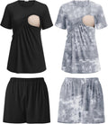Ekouaer 2 Pack Women's Nursing Pajamas Set - Comfortable