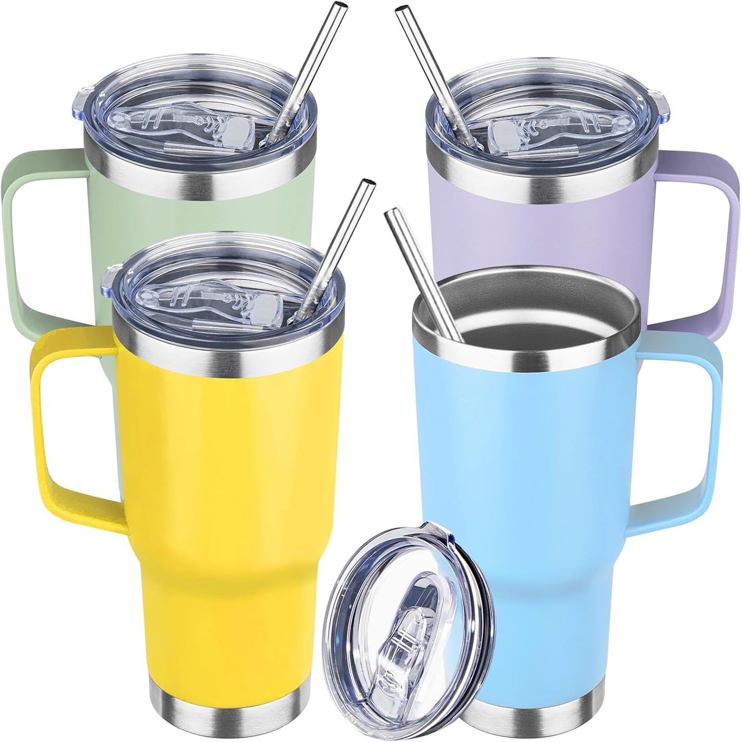 20 oz Insulated Coffee Mug Tumbler with Handle for Travel