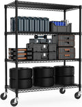 Industrial Metal 4 Tier Shelving by M MZG for Storage Needs