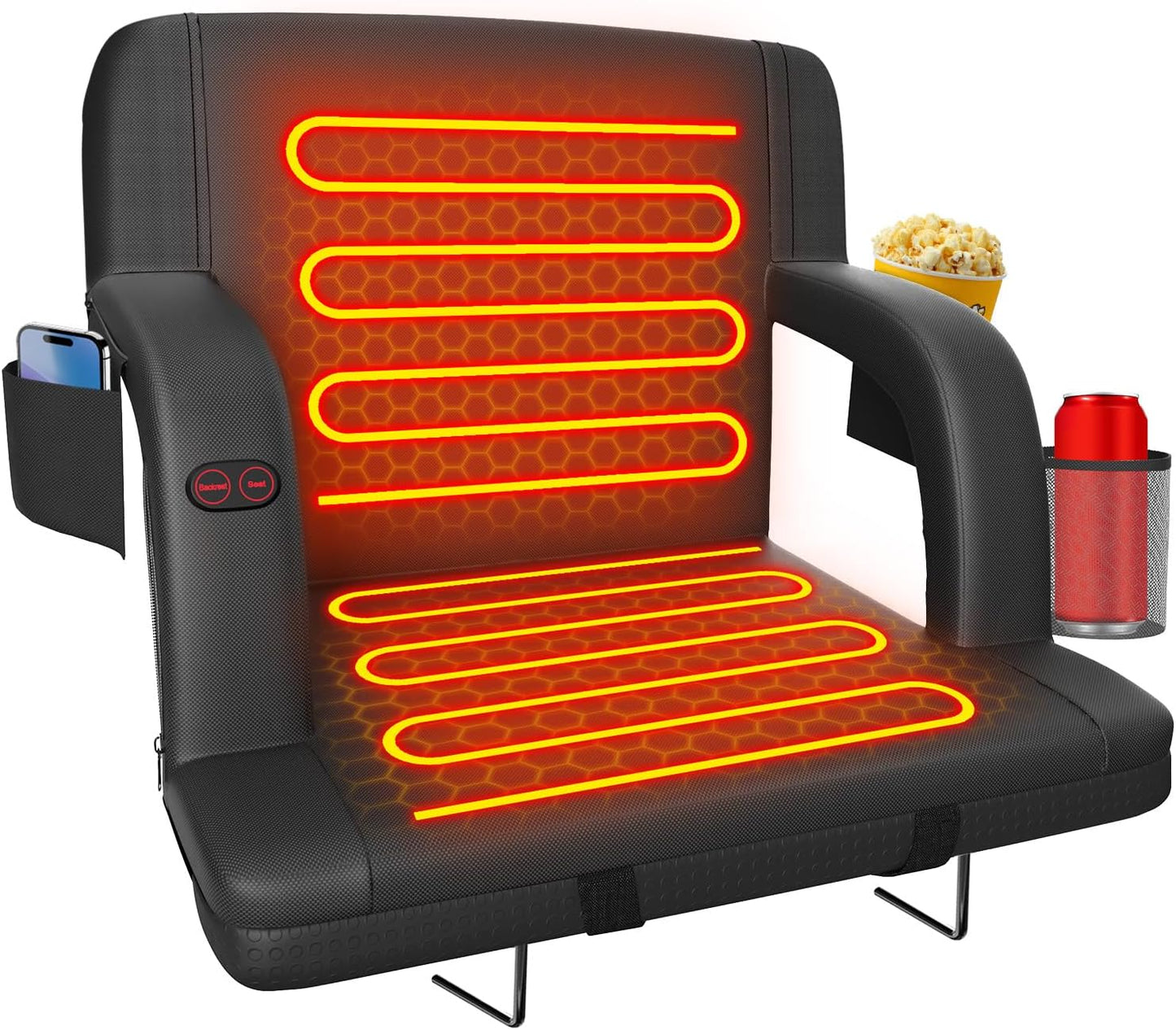 Suteck Dual-Sided Heated Stadium Seats for Ultimate Comfort