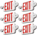 Red Exit Sign with Emergency Lights Combo - Reliable 90 Min Backup