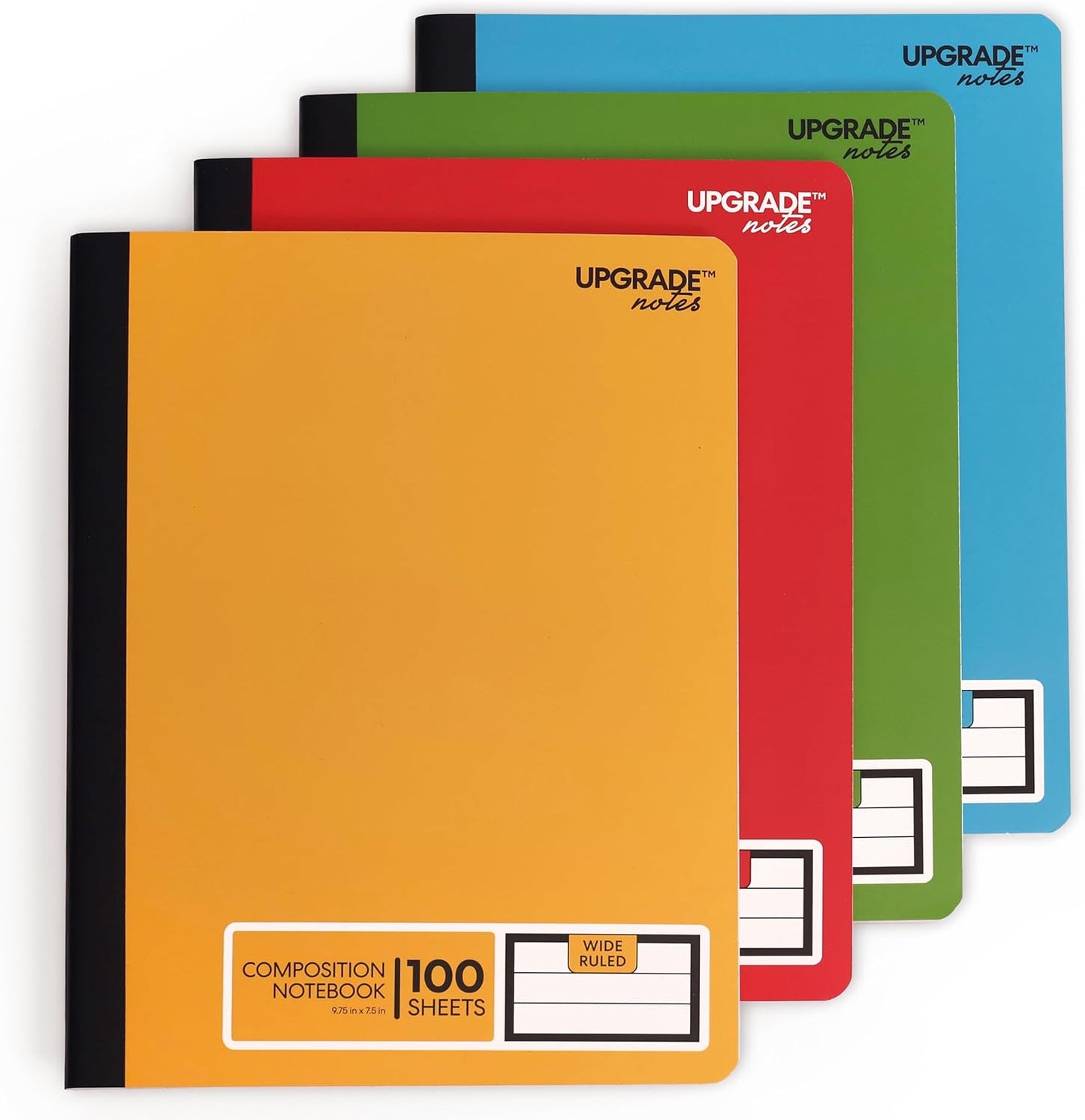 Ink-Bleed Resistant 100 Sheet Notebooks x4