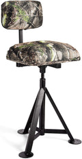 GYMAX Swivel Hunting Chair Folding 360 Rotatable Camo Seat