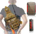 Aertiavty Fishing Backpack with Tackle Box - Compact Rod Holder Pack