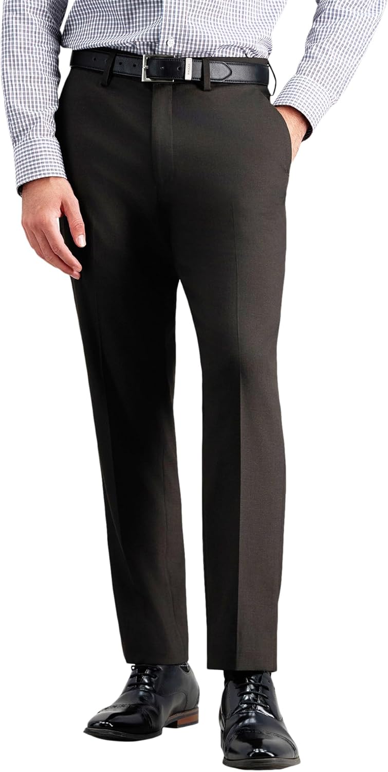 J.M. Haggar Mens 4-Way Stretch Dress Pant for Every Occasion