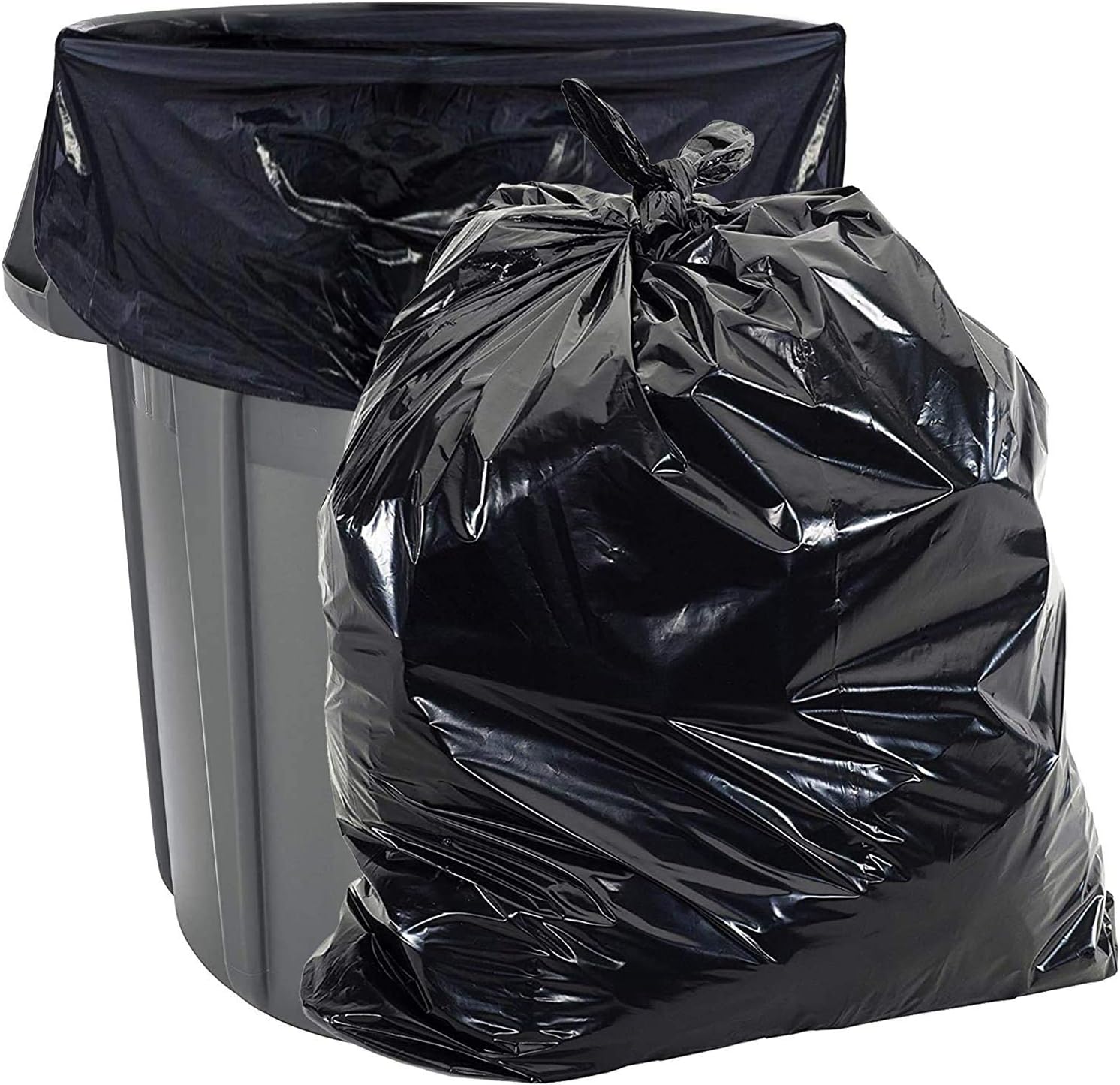 56 Gallon Heavy Duty Trash Bags - Tough, Eco-Friendly, USA Made
