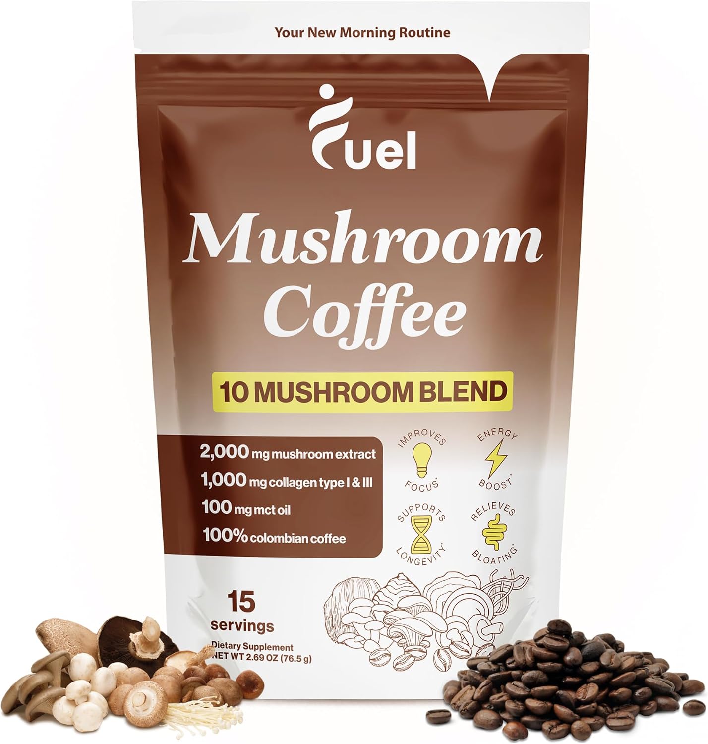 Organic Mushroom Coffee for Brain Boost