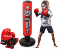 47ft Kids Punching Bag with Boxing Gloves - Inflatable Freestanding